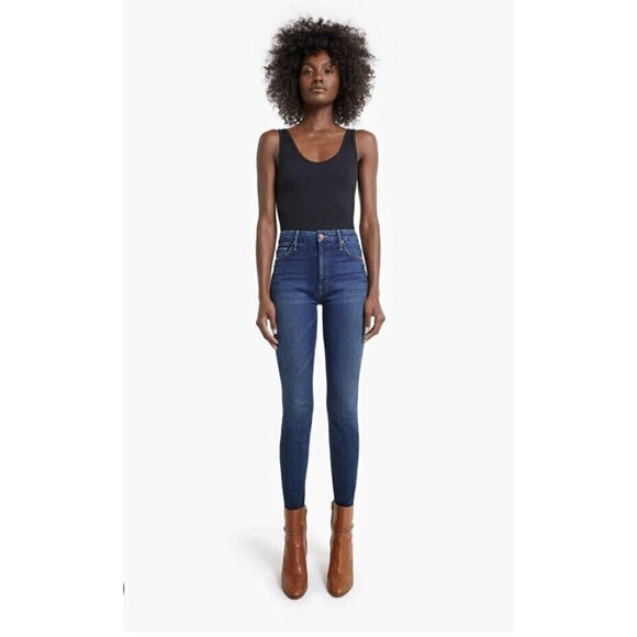 Mother Denim High Waisted Looker Skinny Until Next Time Jeans Women's Sz 25 - Picture 1 of 12
